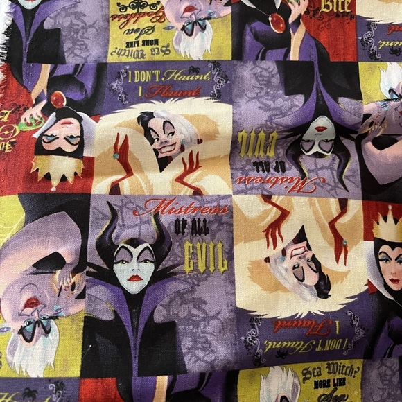 Disney Villains Quilt Top Pieces - Picture 3 of 7